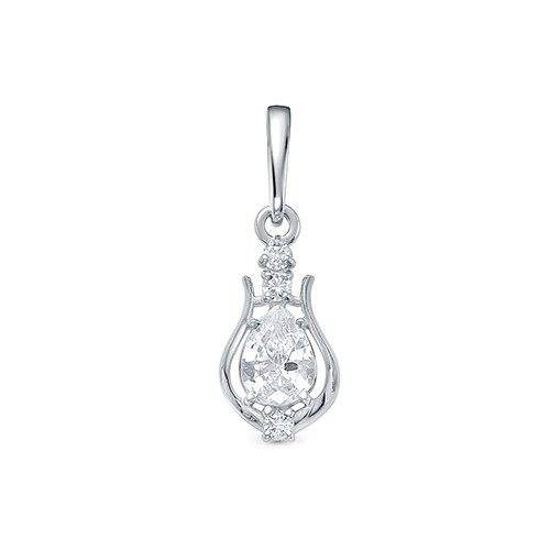 AG 3-10241 Подвеcка с фианитами. Серебро 925. 