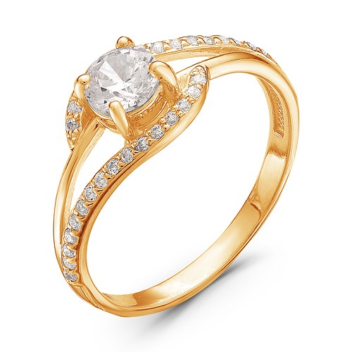AG1-8973 Кольцо с фианитами. Золото 585. 