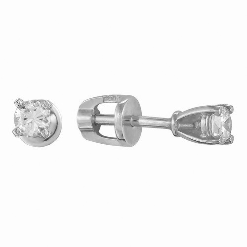 AG2-084 AGd Серьги с фианитами. Серебро 925. 