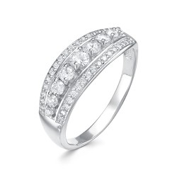 AG1-10053 Кольцо с фианитами. Серебро 925.