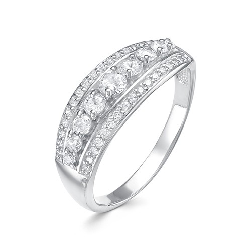 AG1-10053 Кольцо с фианитами. Серебро 925. 
