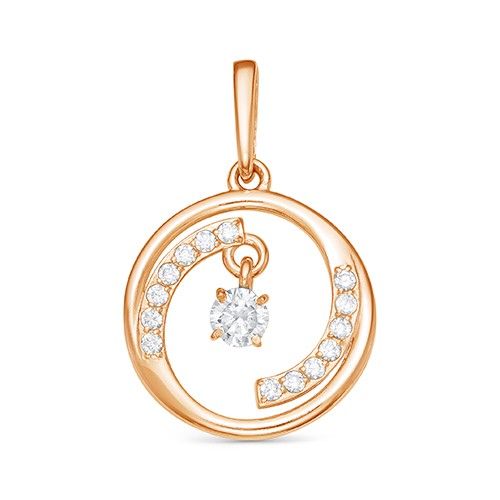 AG3-9732 Подвеска с фианитами. Золото 585. 