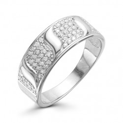 AG1-9585 Кольцо с фианитами. Серебро 925.