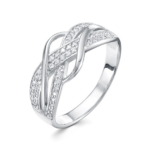 AG1-10026 Кольцо с фианитами. Серебро 925. 
