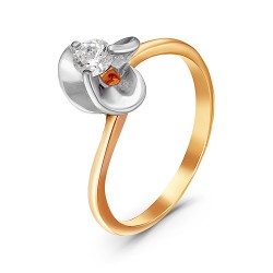 AG1-8773 Кольцо с бриллиантами.Золото 585.
