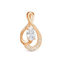 AG3-9884 Подвеска с фианитами. Золото 585.