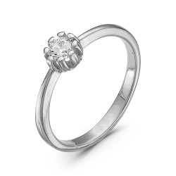 AG1-8781 Кольцо с фианитами. Серебро 925.