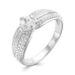 AG1-9645 Кольцо с фианитами. Серебро 925.
