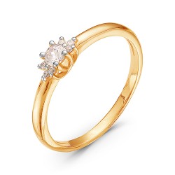 AG1-8855 Кольцо с бриллиантами.Золото 585.