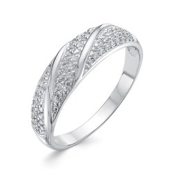 AG1-9904 Кольцо с фианитами. Серебро 925.
