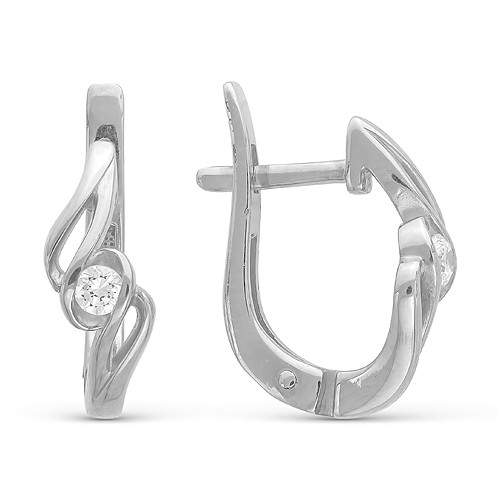AG2-8850 Серьги с фианитами. Серебро 925. 