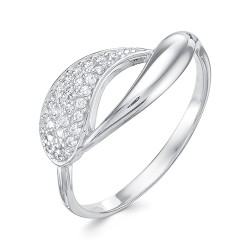 AG1-9752 Кольцо с фианитами. Серебро 925.