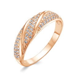 AG1-9904 Кольцо с фианитами. Золото 585.