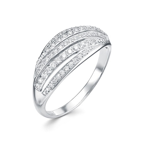 AG1-9909 Кольцо с фианитами. Серебро 925. 