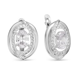 AG2-9727 Серьги с фианитами. Серебро 925.