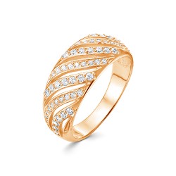AG1-10198 Кольцо с фианитами. Золото 585.