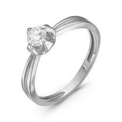 AG1-8780 Кольцо с фианитами. Серебро 925.