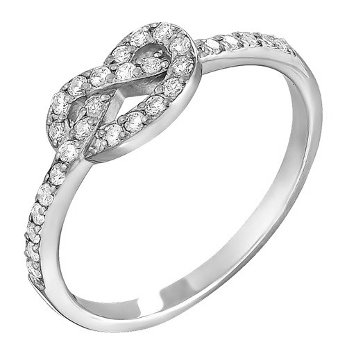 AG1-8584 Кольцо с фианитами. Серебро 925. 