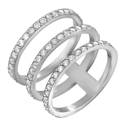 AG1-8586 Кольцо с фианитами. Серебро 925. 