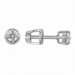 AG2-080 AGd Серьги с фианитами. Серебро 925.
