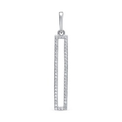 AG3-10247 Подвеcка с фианитами. Серебро 925.