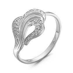 AG1-8879 Кольцо с фианитами. Серебро 925.