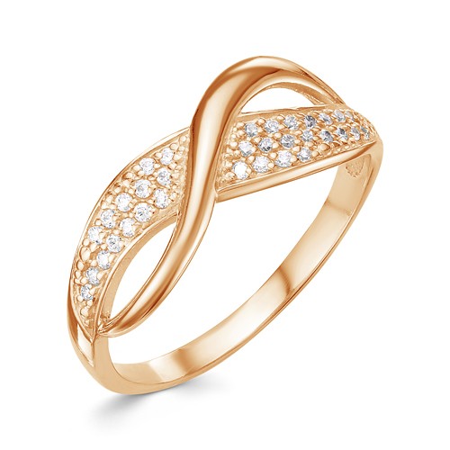 AG1-9749 Кольцо с фианитами. Золото 585. 