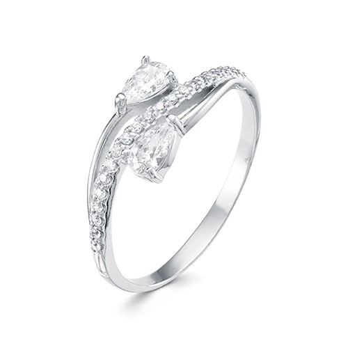 AG1-10090 Кольцо с фианитами. Серебро 925. 