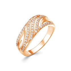 AG1-10130 Кольцо с фианитами. Золото 585.