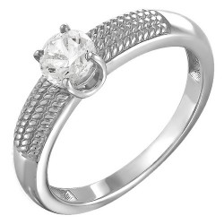 AG1-8661 Кольцо с фианитами. Серебро 925.