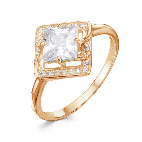 AG1-9728 Кольцо с фианитами. Золото 585. 