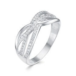 AG1-10062 Кольцо с фианитами. Серебро 925.