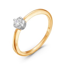 AG1-8778 Кольцо с бриллиантами.Золото 585.