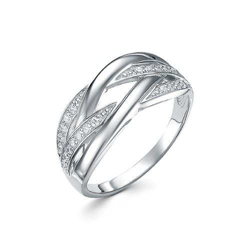 AG1-10119 Кольцо с фианитами. Серебро 925. 