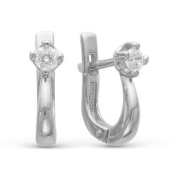 AG2-8782 Серьги с фианитами. Серебро 925.