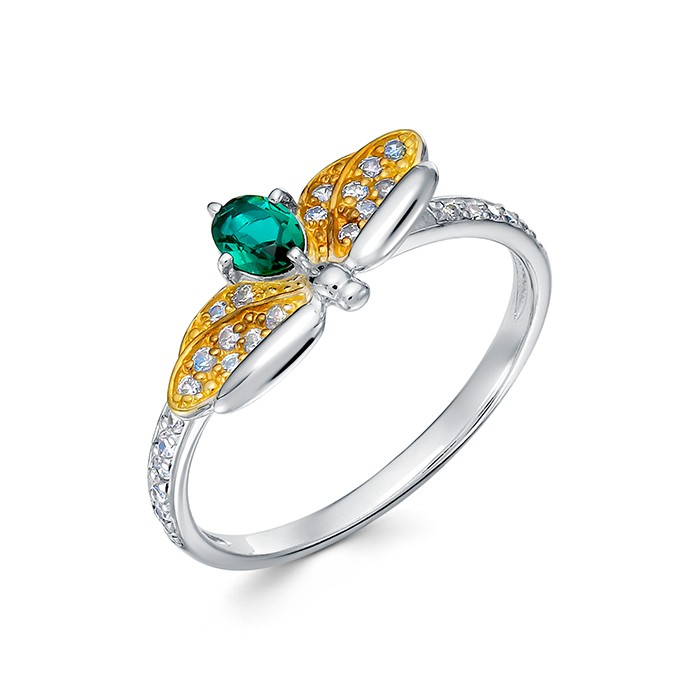 AG1-10352 Кольцо с фианитами. Серебро 925. 