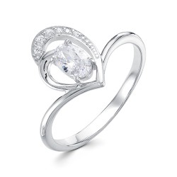 AG1-9884 Кольцо с фианитами. Серебро 925.