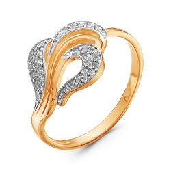 AG1-8879 Кольцо с фианитами. Золото 585.
