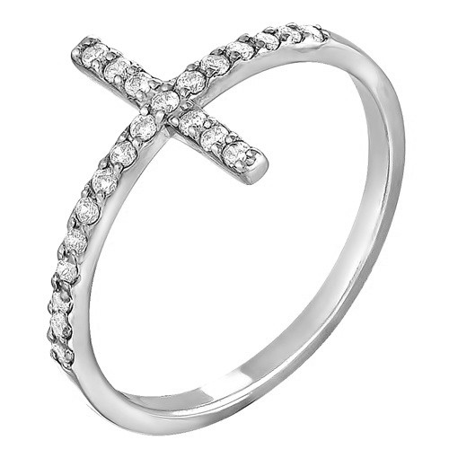AG1-8587 Кольцо с фианитами. Серебро 925. 