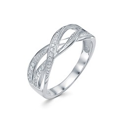 AG1-10200 Кольцо с фианитами. Серебро 925.