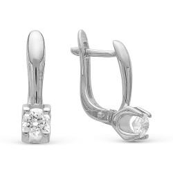AG2-8799 Серьги с фианитами. Серебро 925.
