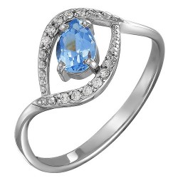 AG1-8611 Кольцо с фианитами. Серебро 925.