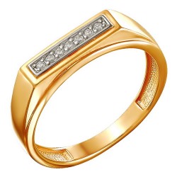 AG1-8654 Мужская печатка. Золото 585.