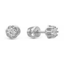 AG2-8958 Серьги с фианитами. Серебро 925.