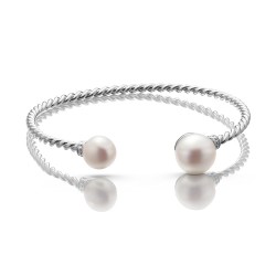 AG8-098 Колье с жемчугом. Серебро 925.