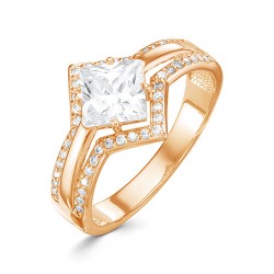 AG1-9726 Кольцо с фианитами. Золото 585.