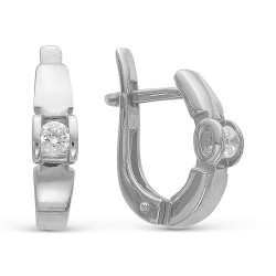 AG2-8771 Серьги с фианитами. Серебро 925.