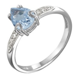 AG1-8668 Кольцо с фианитами. Серебро 925.