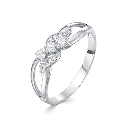 AG1-10032 Кольцо с фианитами. Серебро 925. 
