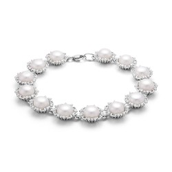 AG8-105 Колье с жемчугом. Серебро 925.